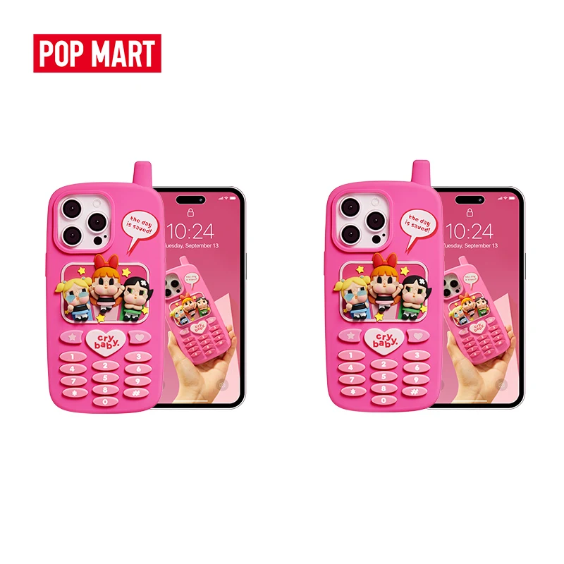 POP MART CRYBABY x Powerpuff Girls 시리즈 폰 케이스