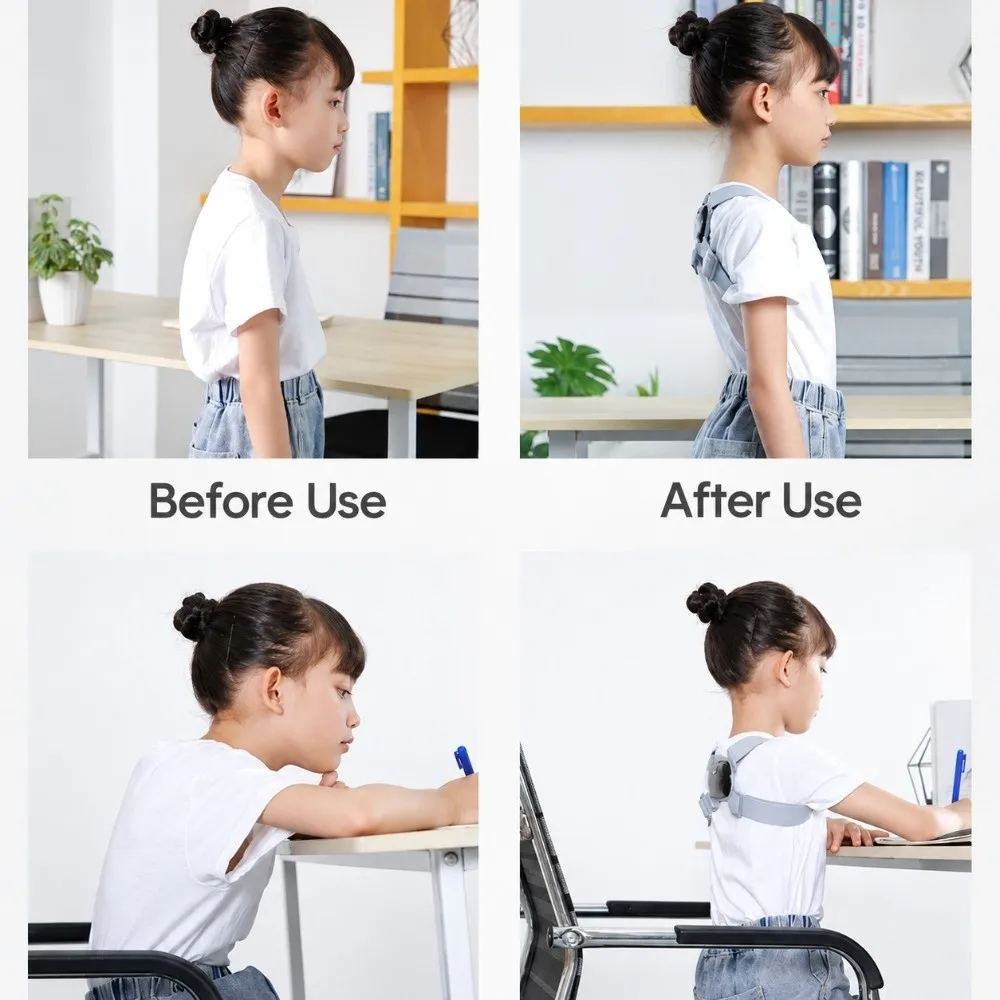 8 Shape Posture Corrector Belt Rechargeable Vibration Reminder Spine Support Belt Ergonomic Smart Design Back Support Brace