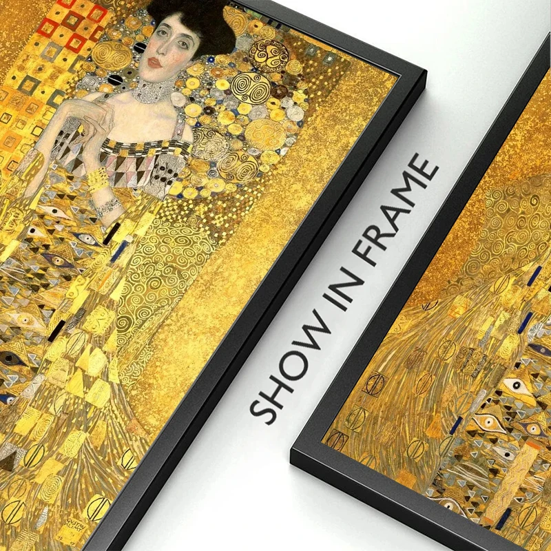 Classic Gustav Klimt Abstract Figure Artwork Kiss Tree of Life Poster Canvas Painting and Prints Wall Pictures Home Decor Gift