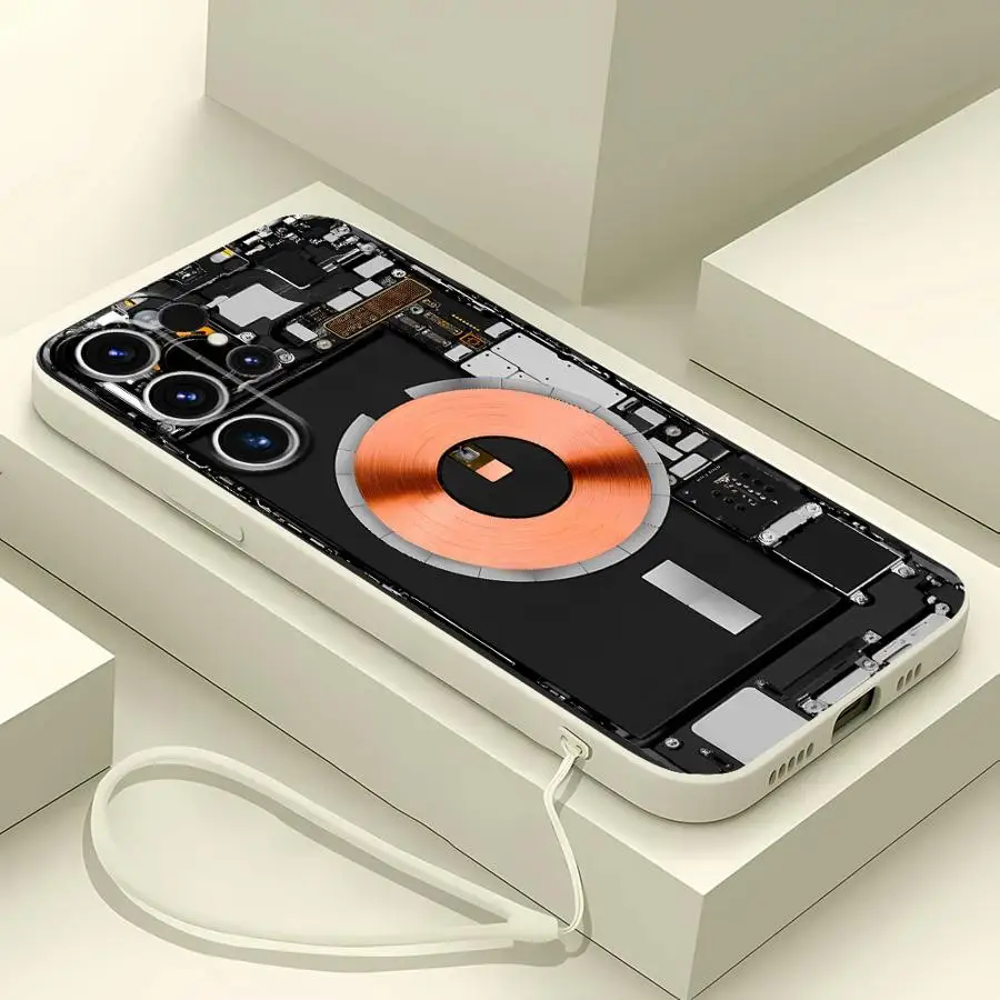 Case for Samsung Galaxy S25 Edge S23 S21 Plus S24 FE S22 Ultra Note 20 10 Ultra S20 Soft Cover Route Creativity