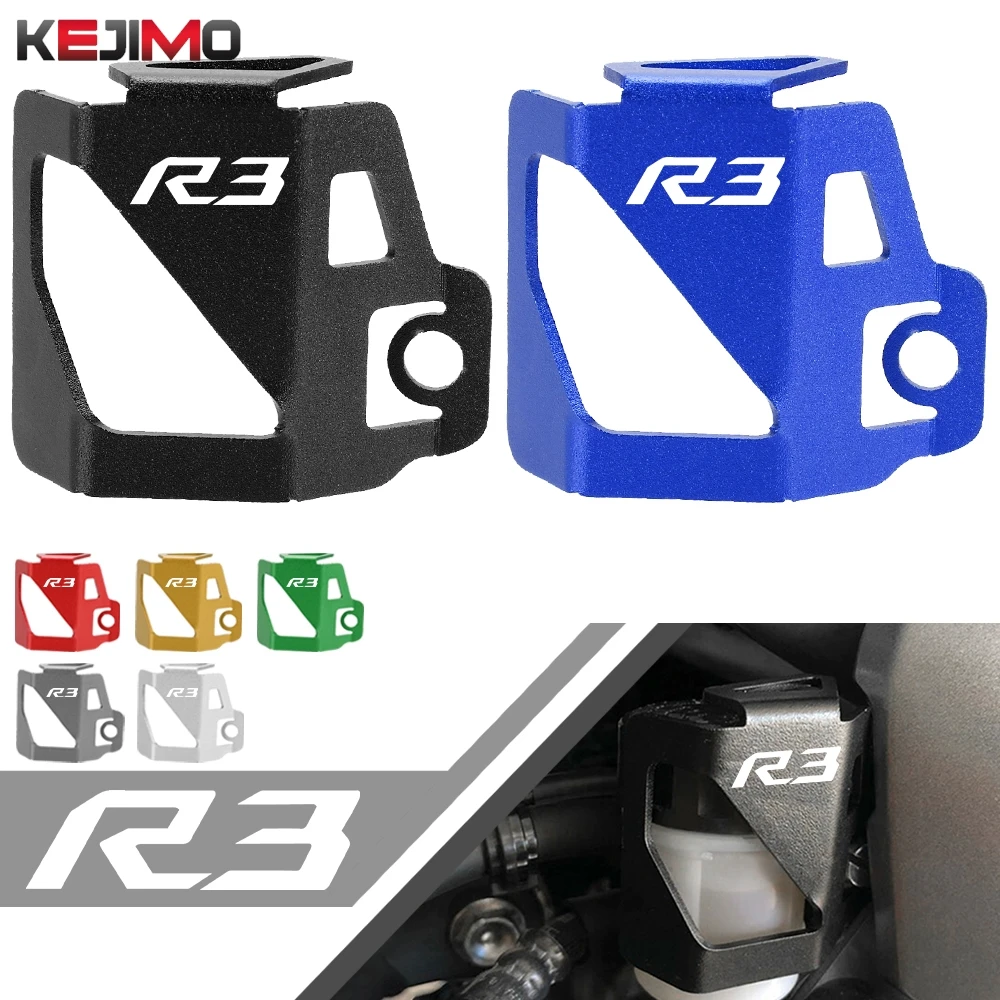

Motorcycle R3 YZF-R3 YZFR3 2021 2022 2023 Rear Brake Fluid Reservoir Cover Protector Guard For Yamaha R25 YZF-R25 2015 2016