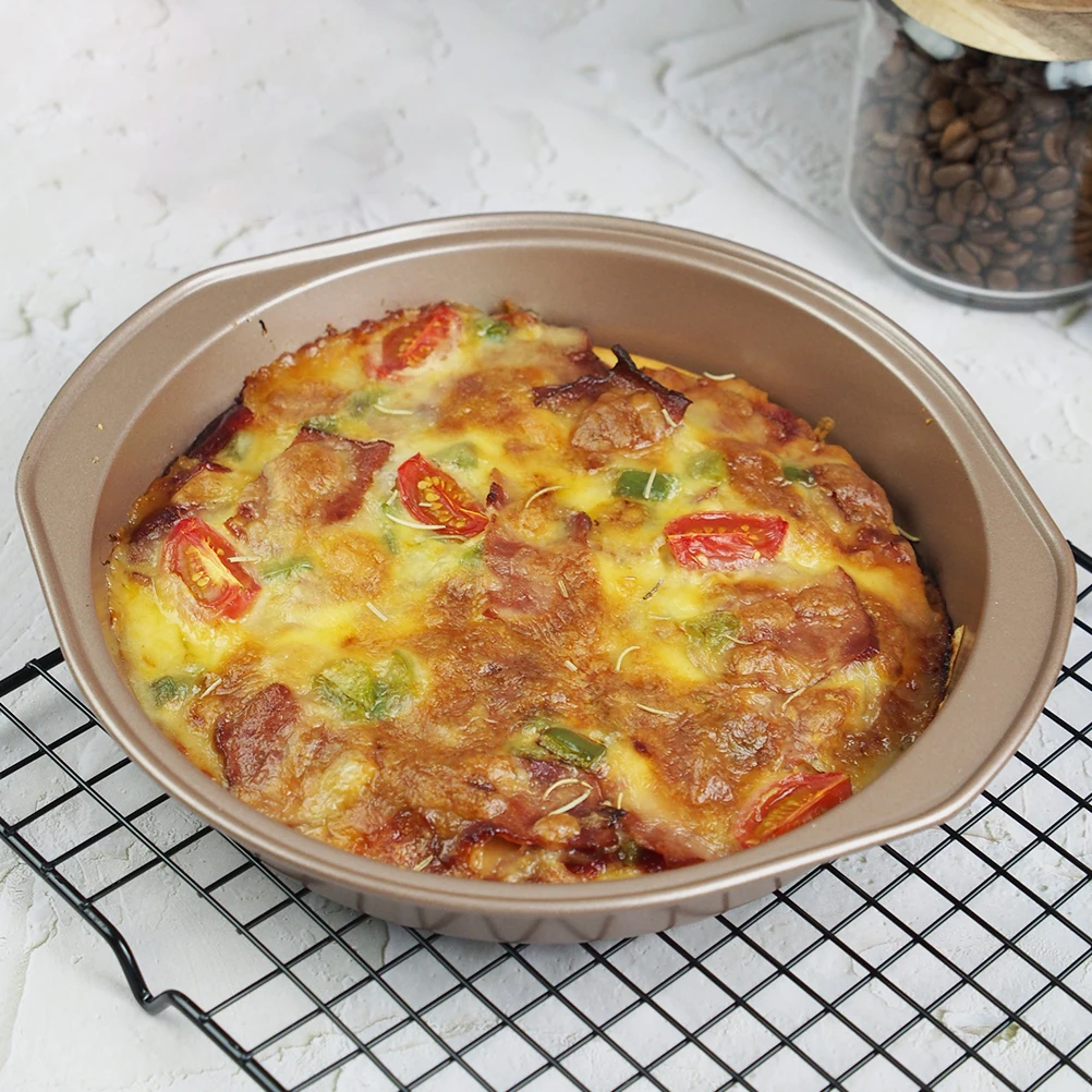 

Metal Pie Pans Baking Tray for Kitchen Restaurant Non Stick Pizza Oven Pan Heat Resistant Cake Molds Multifunctional