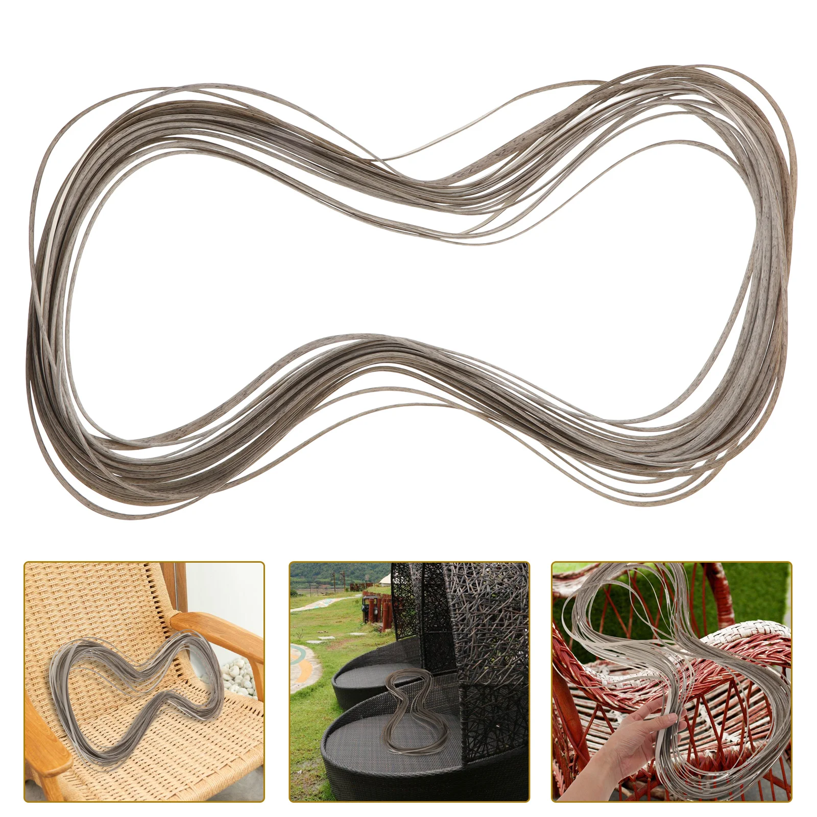 

1 Roll Plastic Rattan Material Pe Woven Chair Repairing Diy Rattan Supplies For Crafts Baskets Weaving Cabinet Balcony Furniture