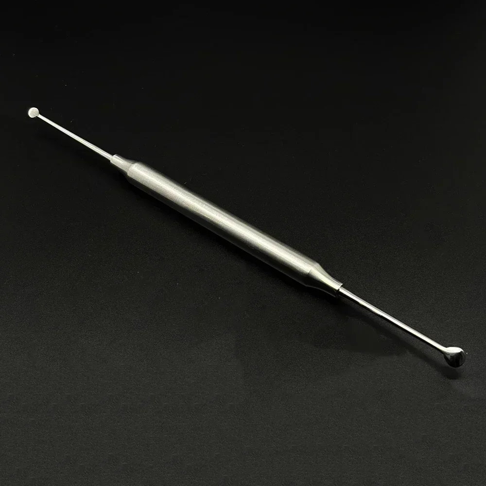 1PCS Dental Implant Surgical Bone Curettes Stainless Steel Excavator Spoon Round Tip Tools for Restorative Oral Care Procedures
