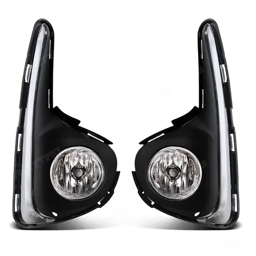 For Toyota Vitz Yaris 2018 2019 2020 Front Fog Lamp DRL Daytime Running Light Headlight With Switch Wire Covers Accessories 12V - Image 3