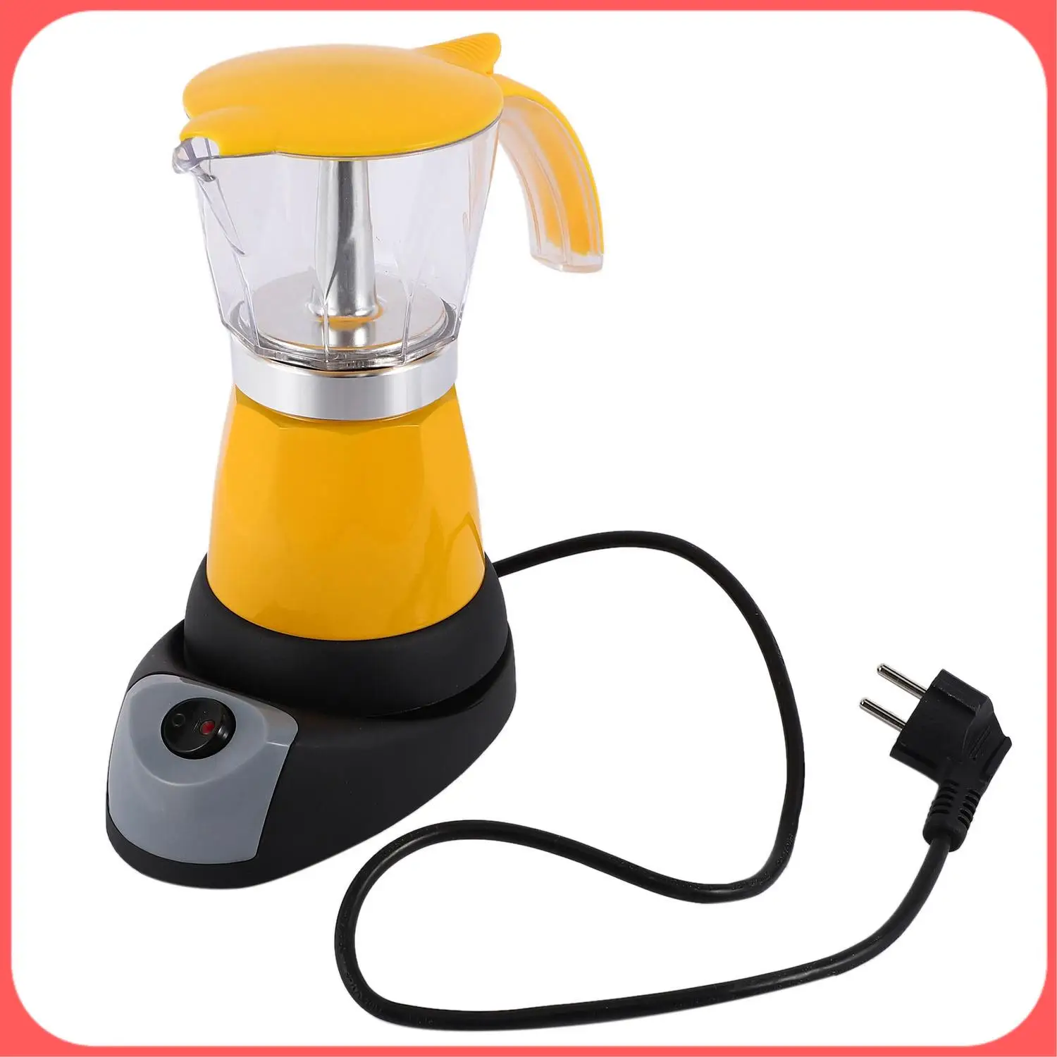 

AA89-Electric Espresso Mocha Pot Coffee Filter Italian Mocha Coffee Pot Stovetop Tool Filter Filter Cafetiere Eu Plug