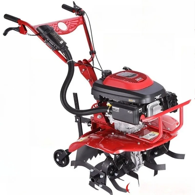 Micro-tillage machine agricultural small multi-function diesel rotary tiller ditching and ridging paddy field plow rake tiller