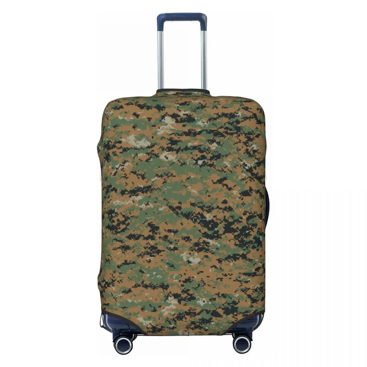 

Custom Marpat Military Army Camo Suitcase Cover Dust Proof Woodland Camouflage Travel Luggage Covers for 18-32 inch