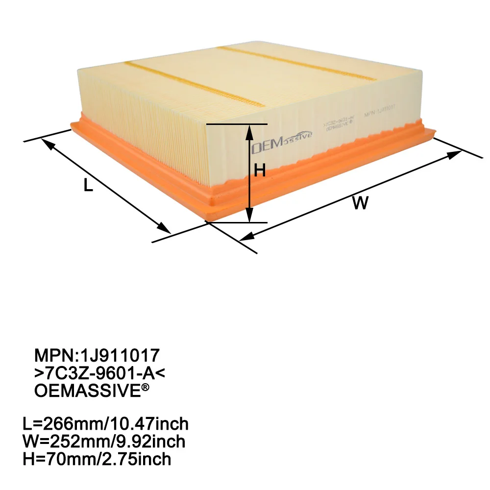 Air Filter 7C3Z-9601-A For Ford F-150 F150 Lobo Expedition F-250 F-350 F-450 F-550 Super Duty F-650 F-750 For Lincoln Navigator
