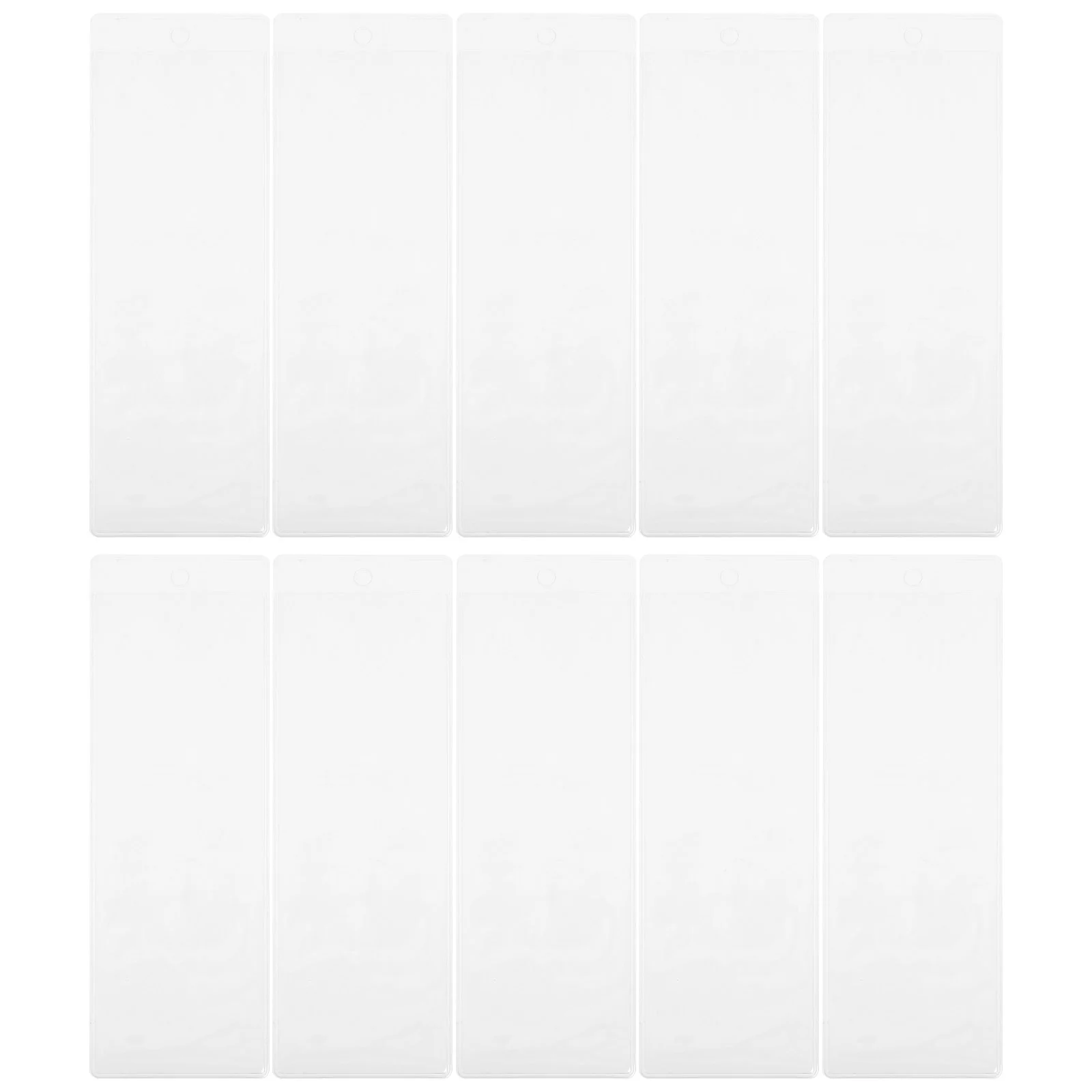 Étui de protection transparent en PVC pour marque-page, couverture créative pour fruits et collations, fournitures d'emballage, support pour étudiant et bureau, 10 pièces