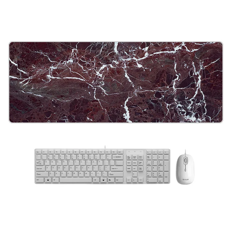 800x300x1.5mm Large Marble Desk Pad Mouse Pad Chill Gamer Leather kawaii Desk Mat Computer Keyboard Table Decoration Cover