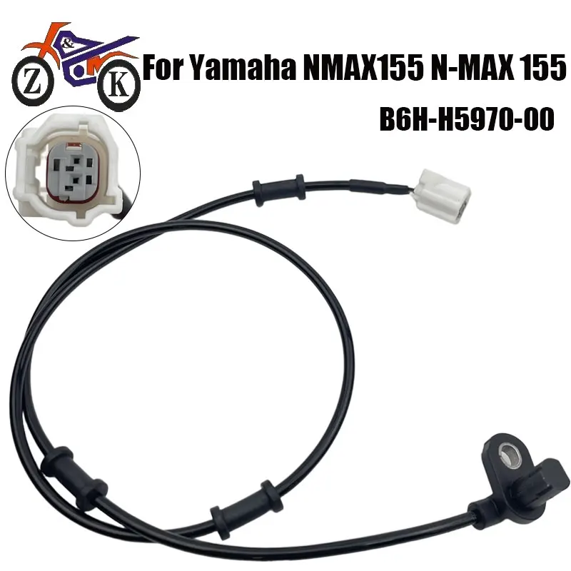 

1PCS Motorcycle Front ABS Wheel Speed Sensor For Yamaha NMAX155 N-MAX 155 2020-2024 AEROX 155 ABS Sensor Replacement B6HH597000
