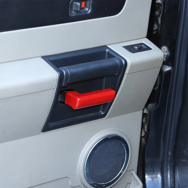 

Черный защитный чехол для внутренней ручки автомобиля из АБС-пластика для Hummer H2 2003-2007, декоративная наклейка, аксессуары для интерьера