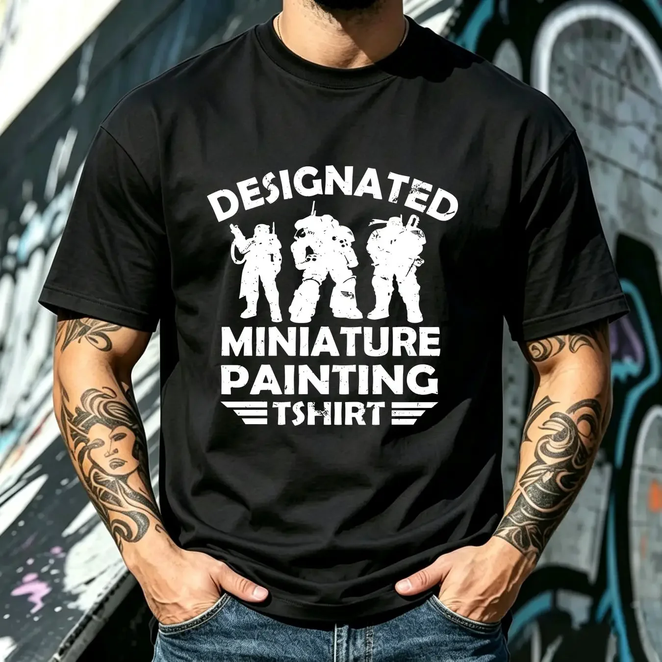 washed T Shirt Funny Miniature Painting for Wargamers RPG Fans and Tabletop Gamers Wargaming dnd 40k long or short sleeves