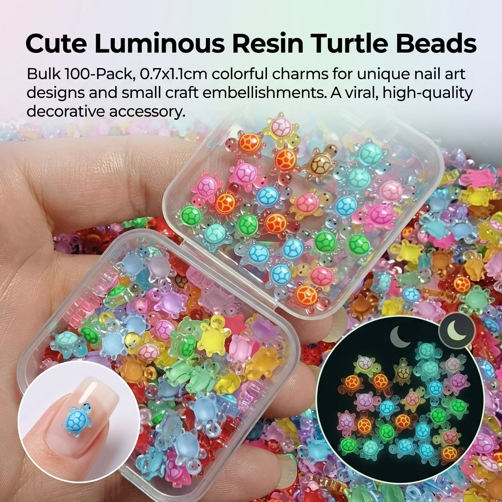 100pcs Mini Glowing Turtles Sa - đánh giá và giá Resin Art Resin
