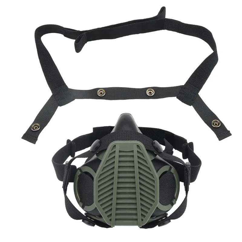 ZXYHFE Tactical Dust Half Face Mask Gas Filter Anti Industrial Construction Safety Paintball Special Respirator New Accessories