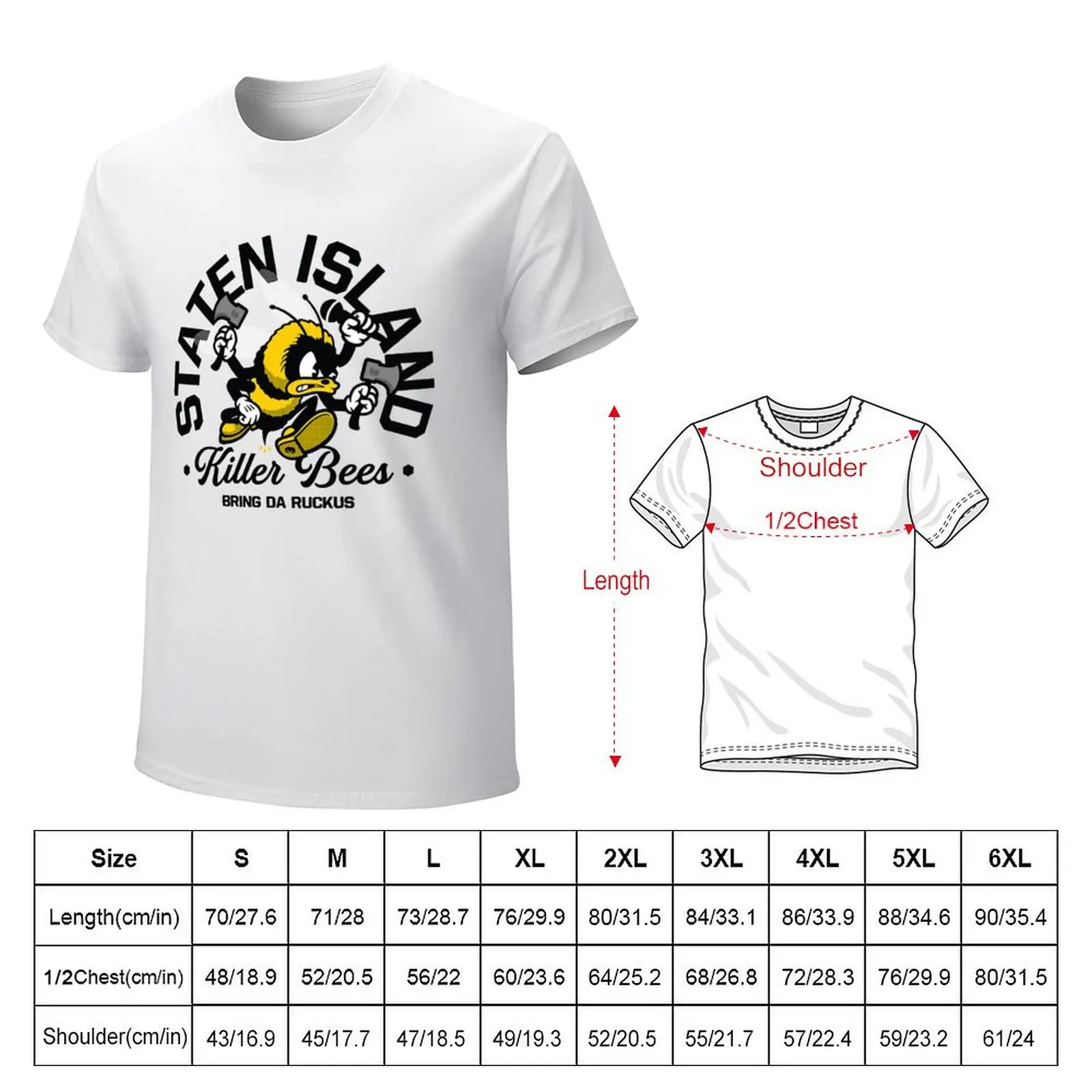 Staten Island Killer Bees T-Shirt shirts graphic tees animal prinfor boys graphics oversized t shirt men