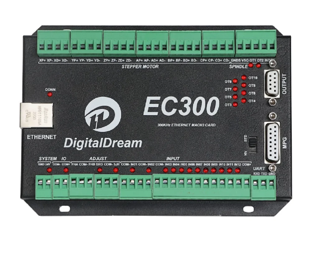 

Новый контроллер движения EC300 Mach3 Ethernet CNC для фрезерного станка