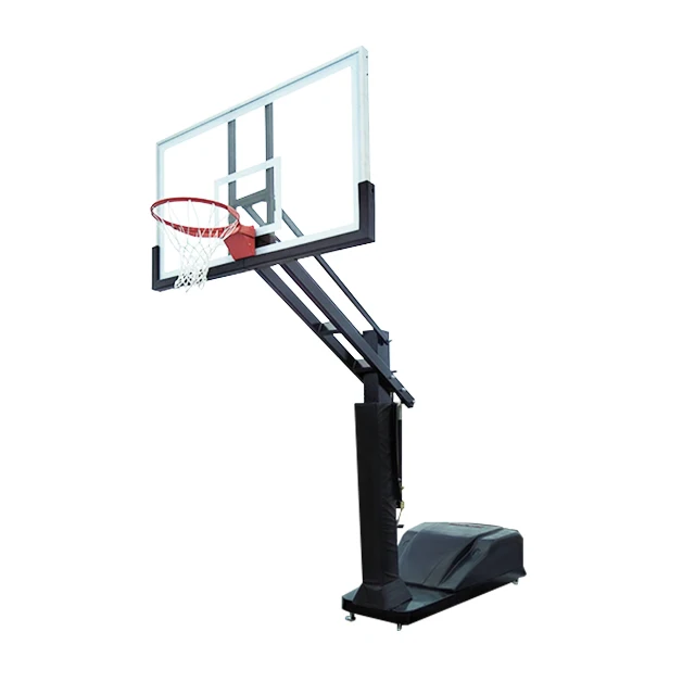 

YD-002A Mini Movable Adjustable Basketball Hoop 54"X36"X12mm Backboard Portable Basketball System Gym Equipment