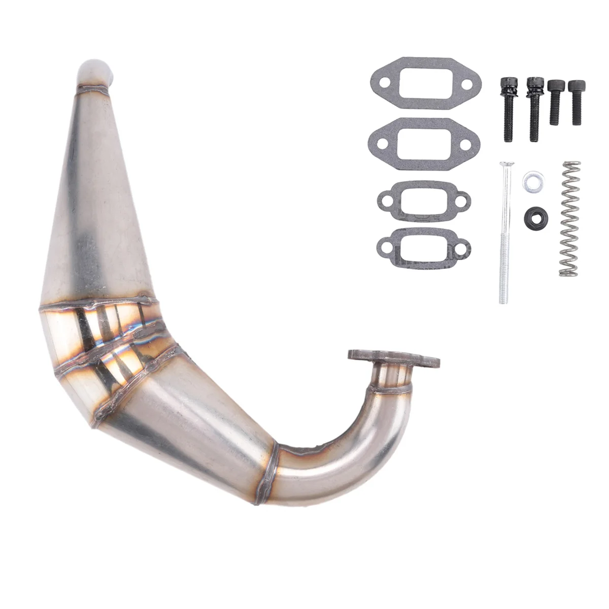 WOTT Dominator Pipe for 1/5 Losi 5Ive T Rovan LT 29CC,30.5CC,32CC,36CC,45CC Engine Rc Car Exhaust Pipe