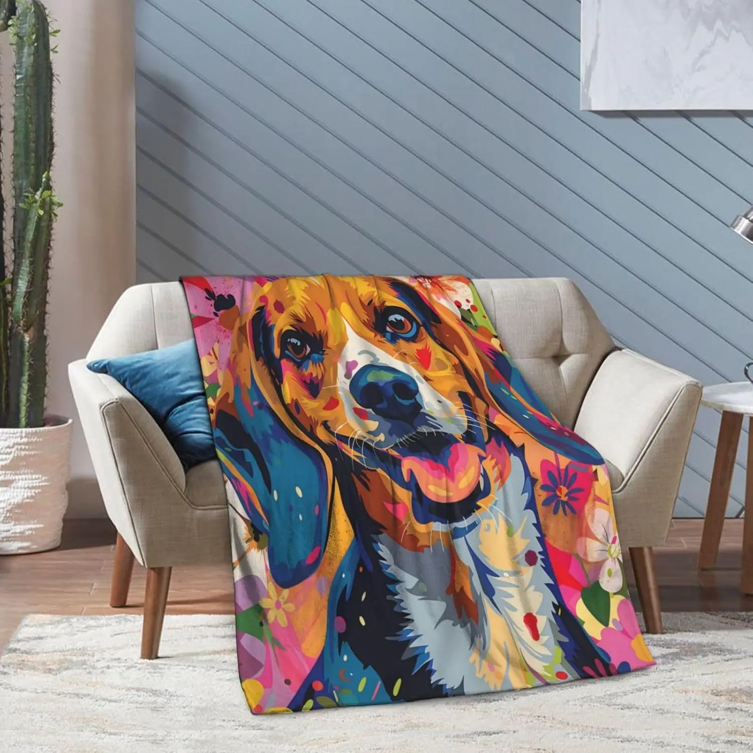 Golden Retriever Dog Lover Gift Throw Blanket Couch Decor Pet Owner Gift Idea