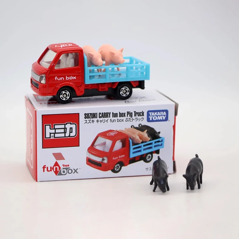 

TOMY 1/60 масштабная группа забавная коробка свинья без пластикового уплотнения сплав имитация модели автомобиля статическая коллекция украшенная праздничная игрушка