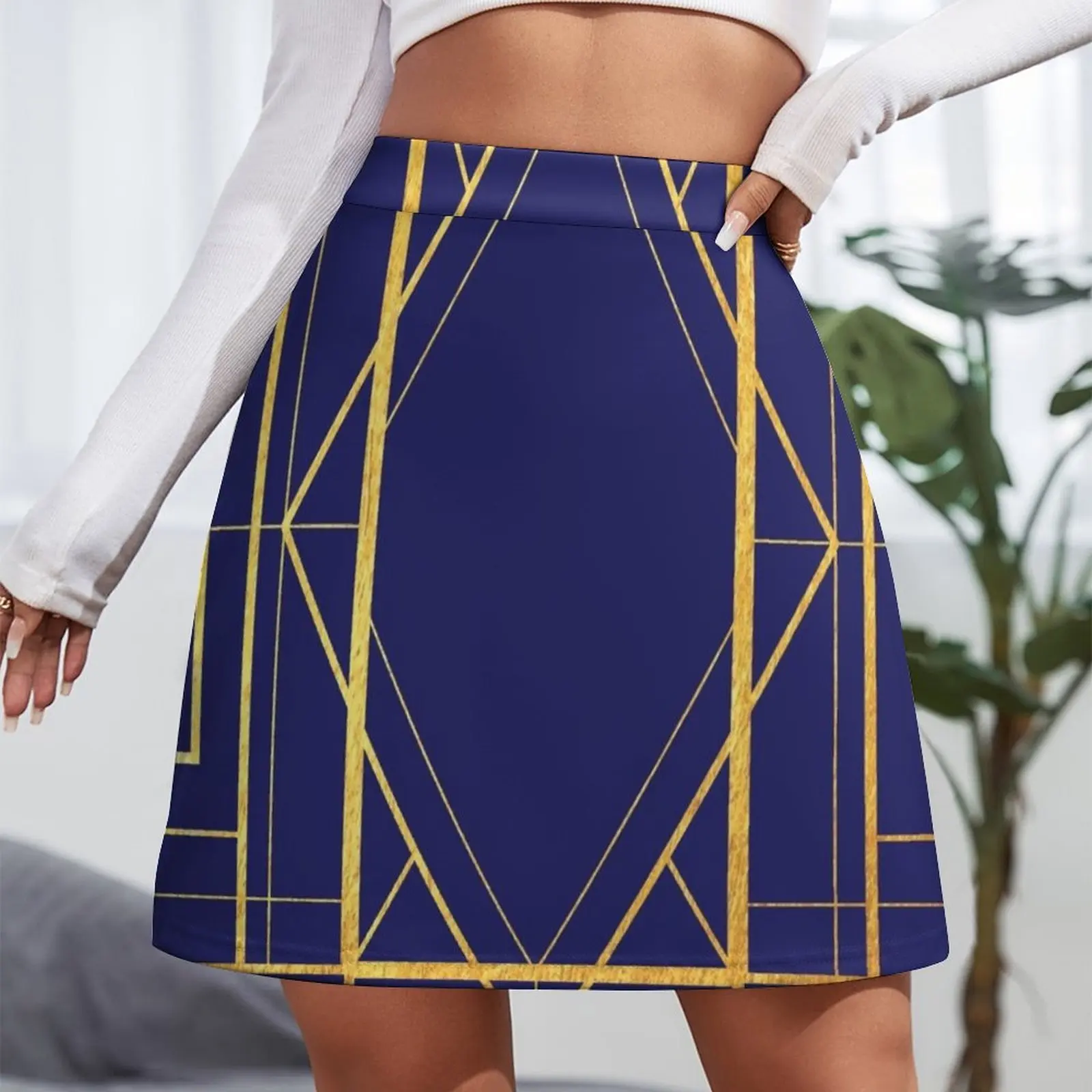 Art Deco pattern Mini Skirt Women clothing Skort for women luxury clothes women women's golf wear summer