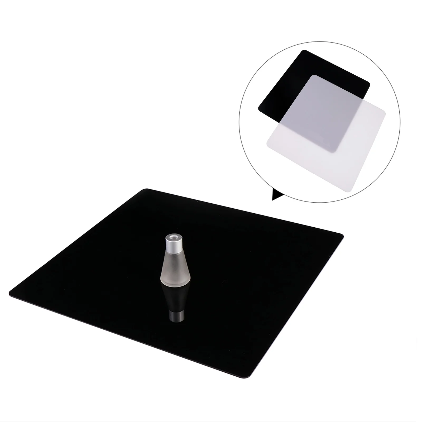 

2Pcs Acrylic Reflection Board White Black Photographic Reflective Plate for Jewelry Shooting Background Mirror Props