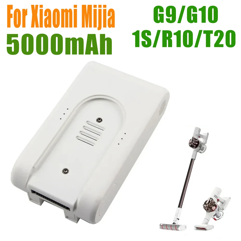 

25.2V 5000mAh Rechargeable Lithium-Ion Battery Pack for Xiaomi Mijia Dreame G9 G10 T10 R10 Wireless Vacuum Cleaner Accessories