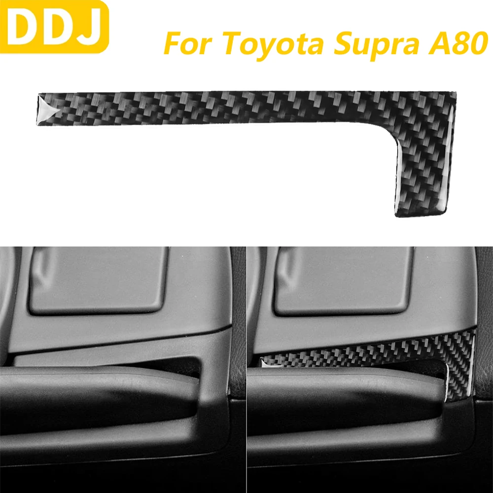 

Для Toyota Supra MK4 A80 Turbo 1993-1999 углеродное волокно центральная панель управления ручным тормозом крышка декоративные автомобильные аксессуары наклейка