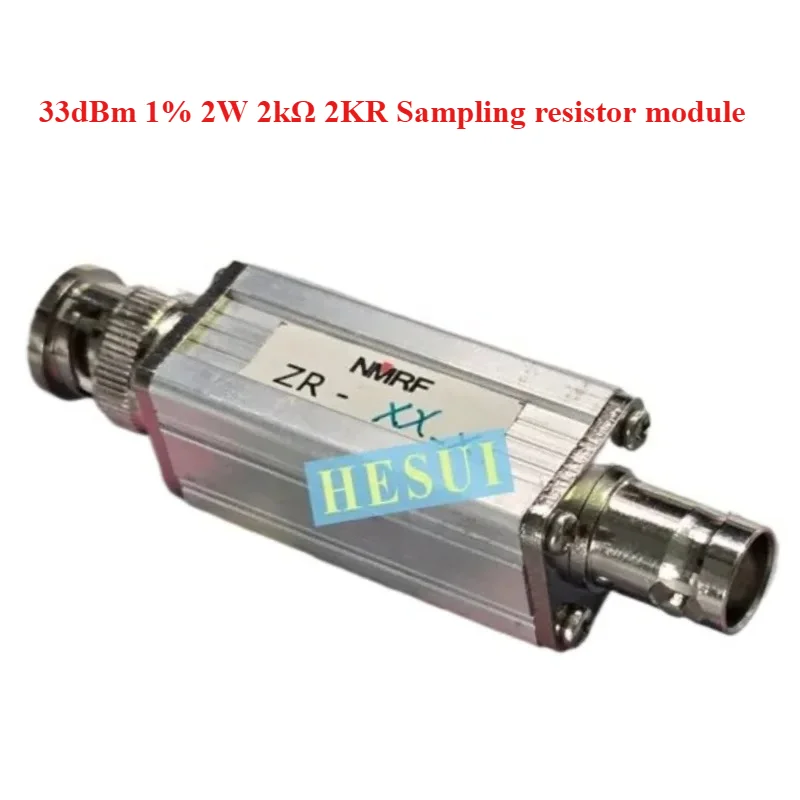 module-de-resistance-d'echantillonnage-33dbm-1-2w-2kΩ-2kr-avec-port-bnc-blindage-en-aluminium-cnc-taille-mini