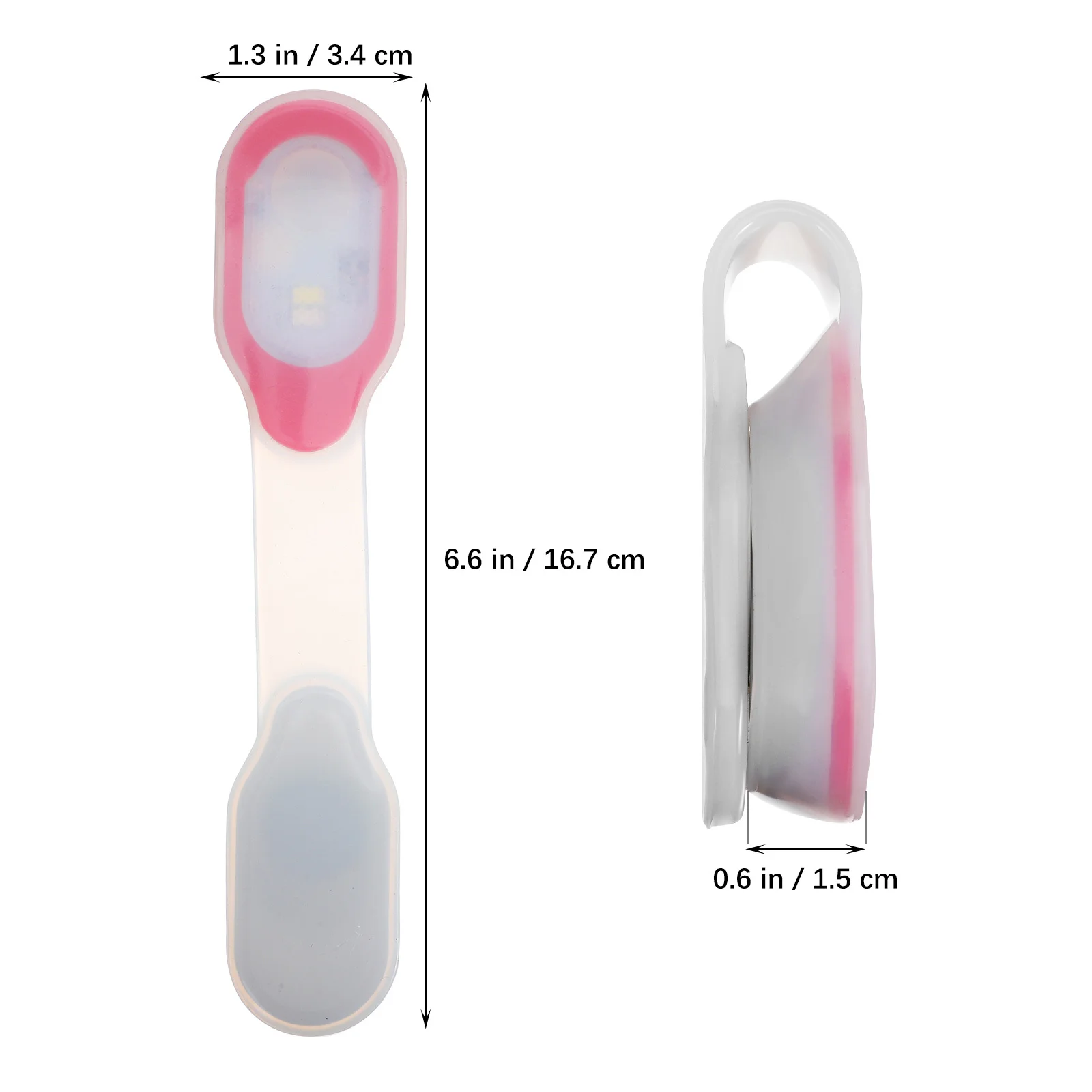 2Pcs Magnetic Running Lights Clip on LED Flashlight Night Safety Warning Lights for Walking Cycling Hiking Running Light