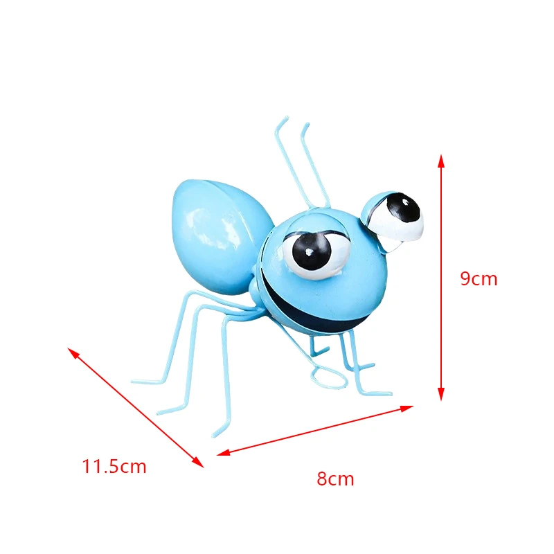 Новинка 1 шт. Декор муравьев для улицы сада милое насекомое металлический муравьиный для гостиной настенные художественные скульптуры на стену Декор для дома украшение для драгоценностей