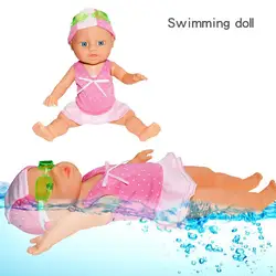 Swimming Doll Waterproof Electric Toy Educational Swimming Doll Children Summer Water Toy Learn-to-Swim Companion for Seaside