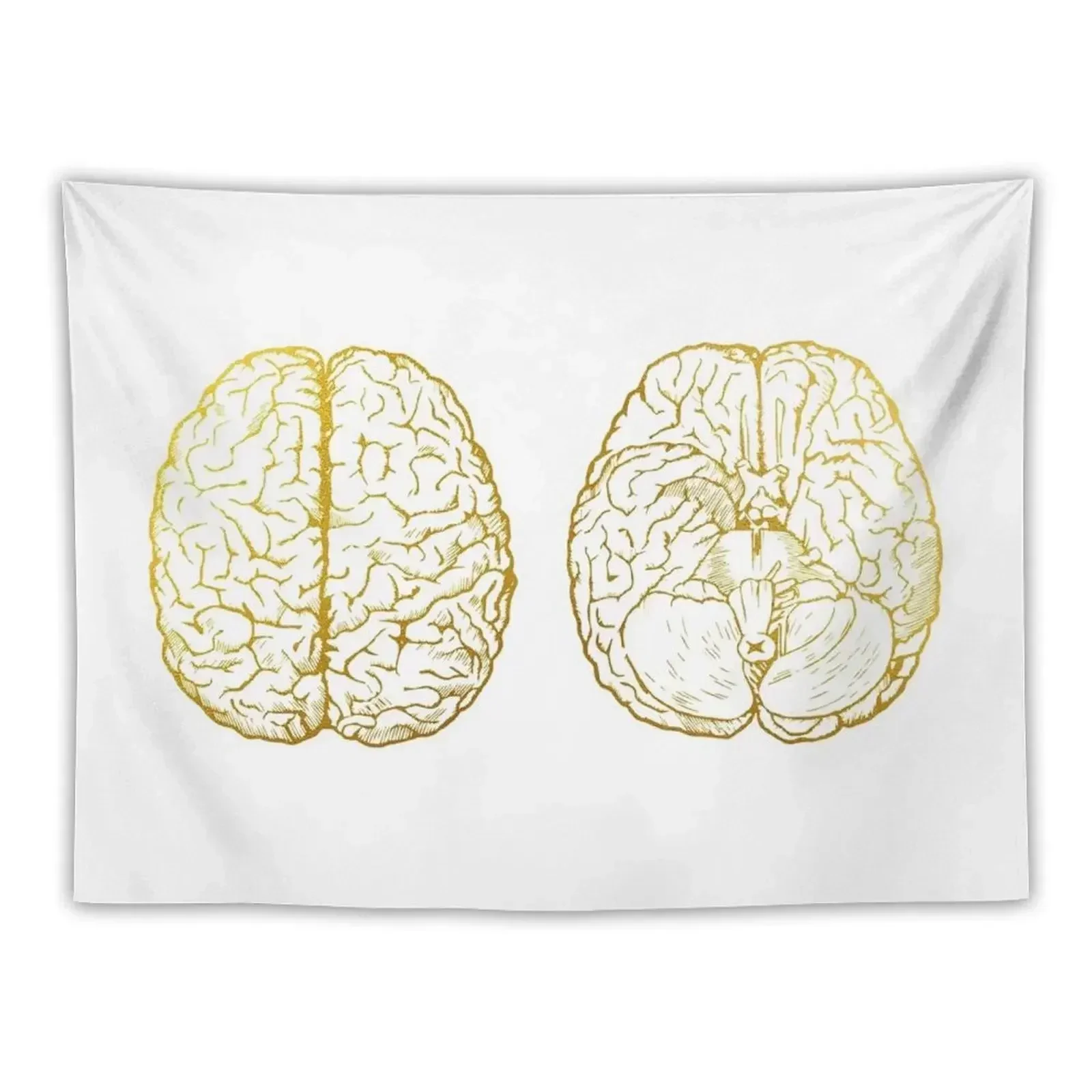 

Human brain scheme Tapestry Christmas Decoration Decoration For Home Aesthetic Room Decor Tapestry