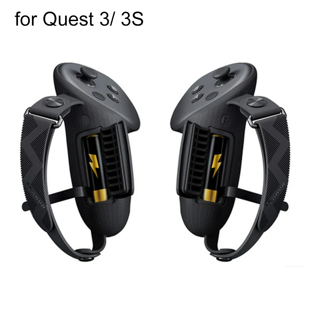 

New Silicone Protective Cover With Knuckle Strap Battery Opening Cover for Oculus Quest 3/3S Controller Grips Handle Protector