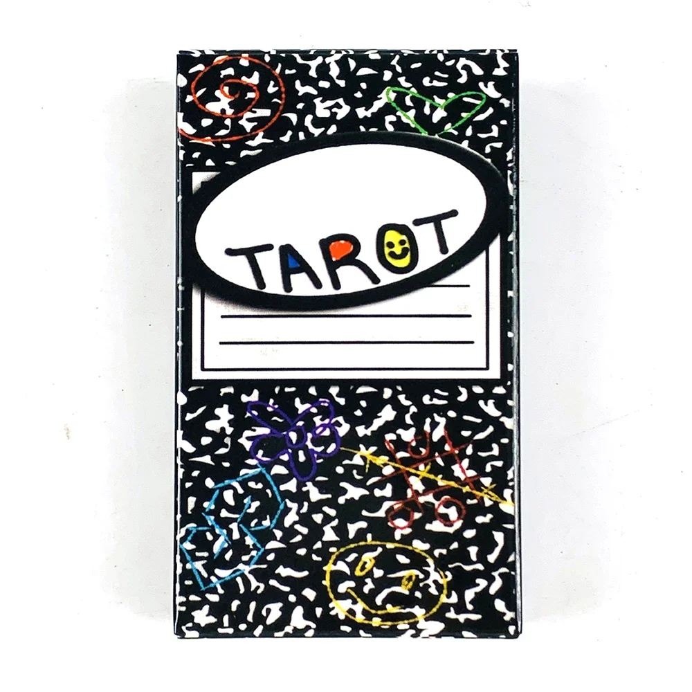 Doodle-Tarotkarten, ein 78-teiliges Deck, Oracle English Visions Divination Edition, Brettspiele, Halloween- und Weihnachtsspiele