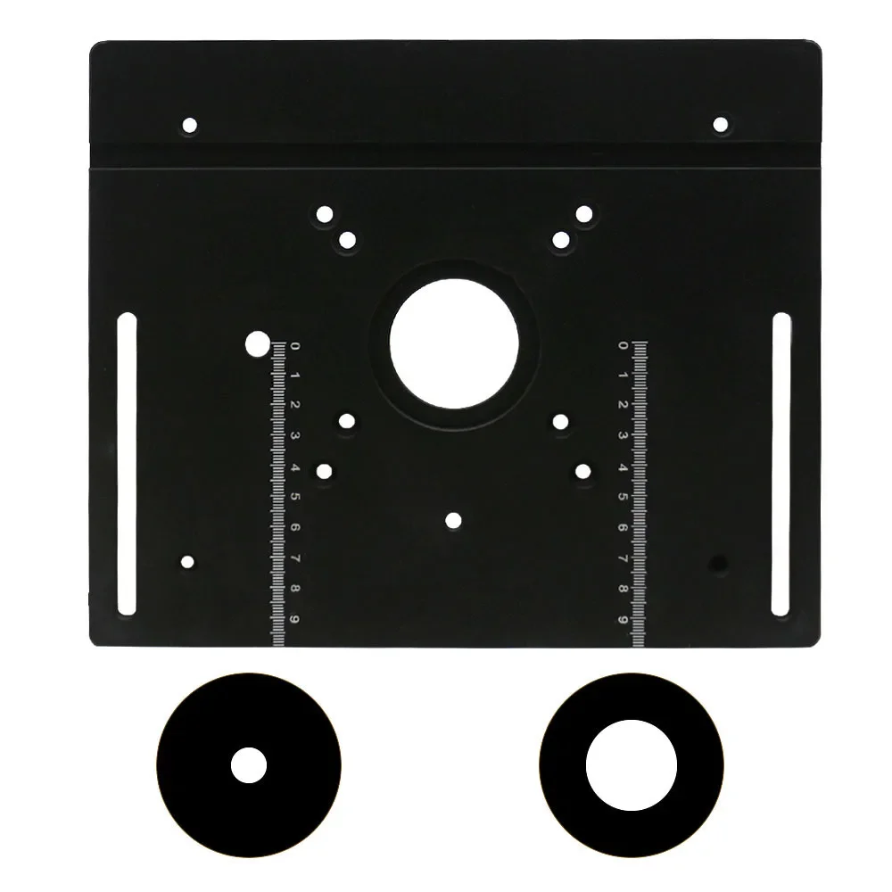 Multifunktionale Aluminium-Frästisch-Einsatzplatte, Holzbearbeitung, elektrische Holzfräse, Klappplatte für Werkbänke, Fräsplatte – Detail 16