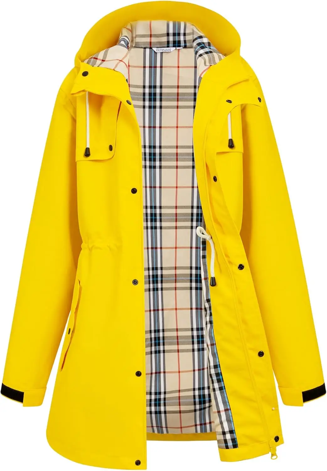 

Женская водонепроницаемая куртка-дождевик с капюшоном, длинная ветровка для активного отдыха, размеры S-XXL