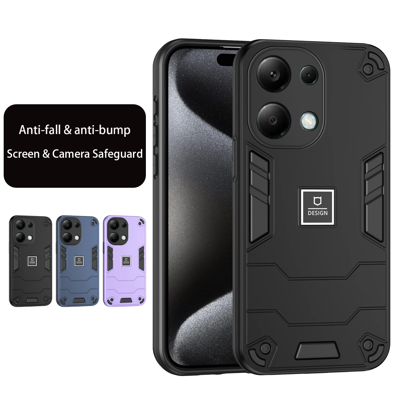 Dual Layer Shockproof Protection Case for Redmi Note 13 12 11 10 Pro Plus 12 Turbo Speed 11SE 4g Camera Protect Cover