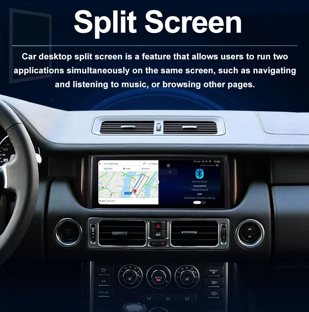 7 inch Car Radio Multimedia Player Android 16 for Land Rover Discovery 3 2004 - 2009 Split Screen GPS Navi Carplay Head Unit BT