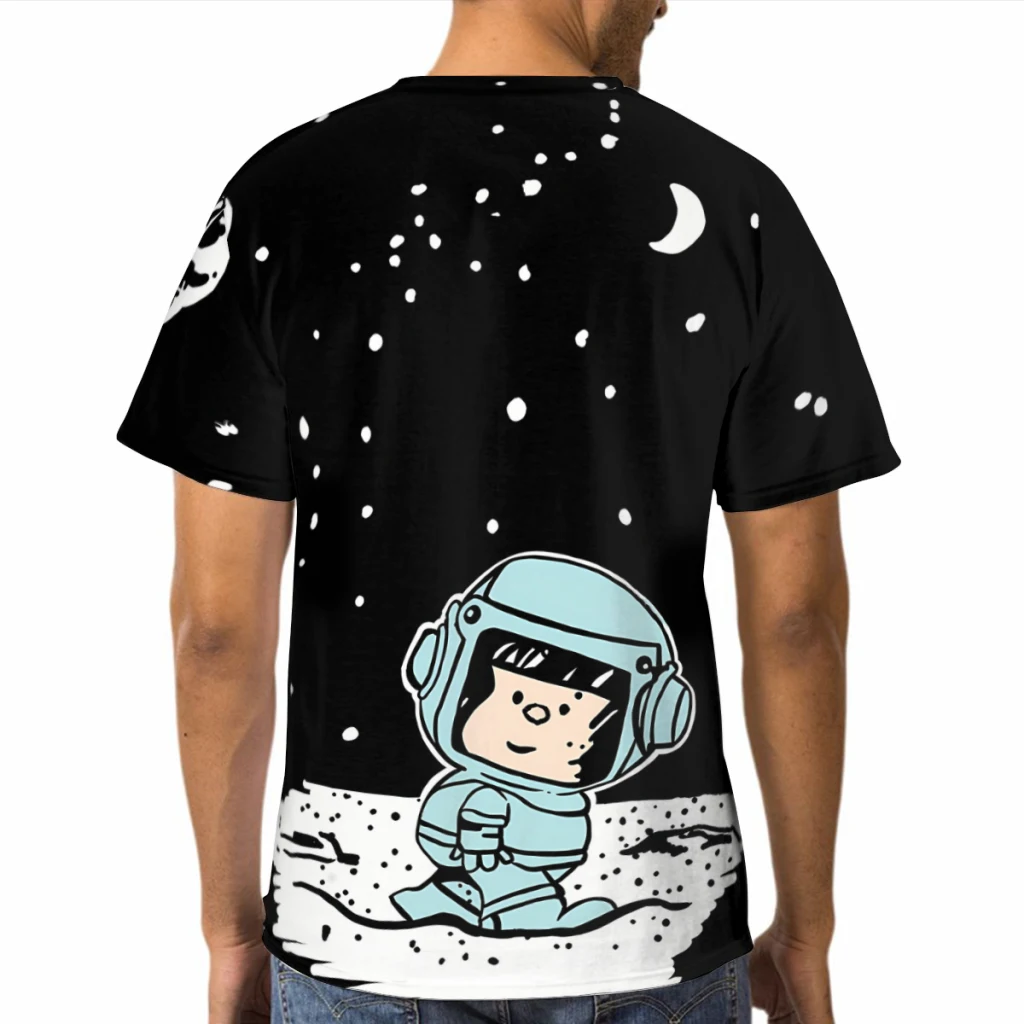 LunaticAnime Mafalda Polyester Print Men T Shirt Outdoor Sports Quick-drying Clothes Casual T-Shirt Street Tees