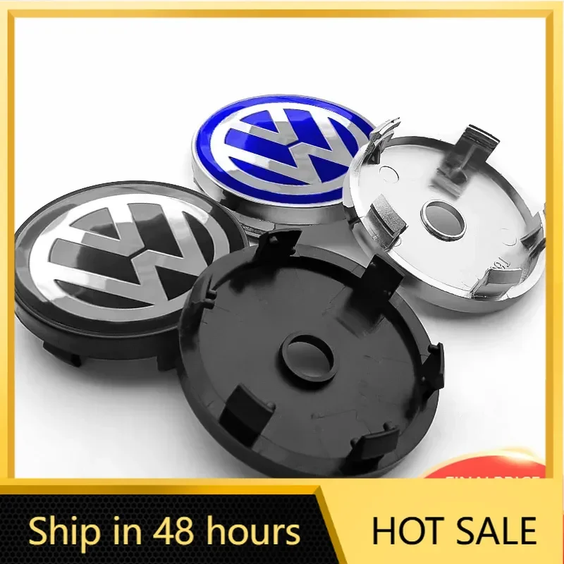

Styling Mouldings 4Pc 55 56 60 65mm Car Wheel Center Hub Cap For Volkswagen GTI R-Line R Polo T5 Golf Passat Scirocco Rim Cover