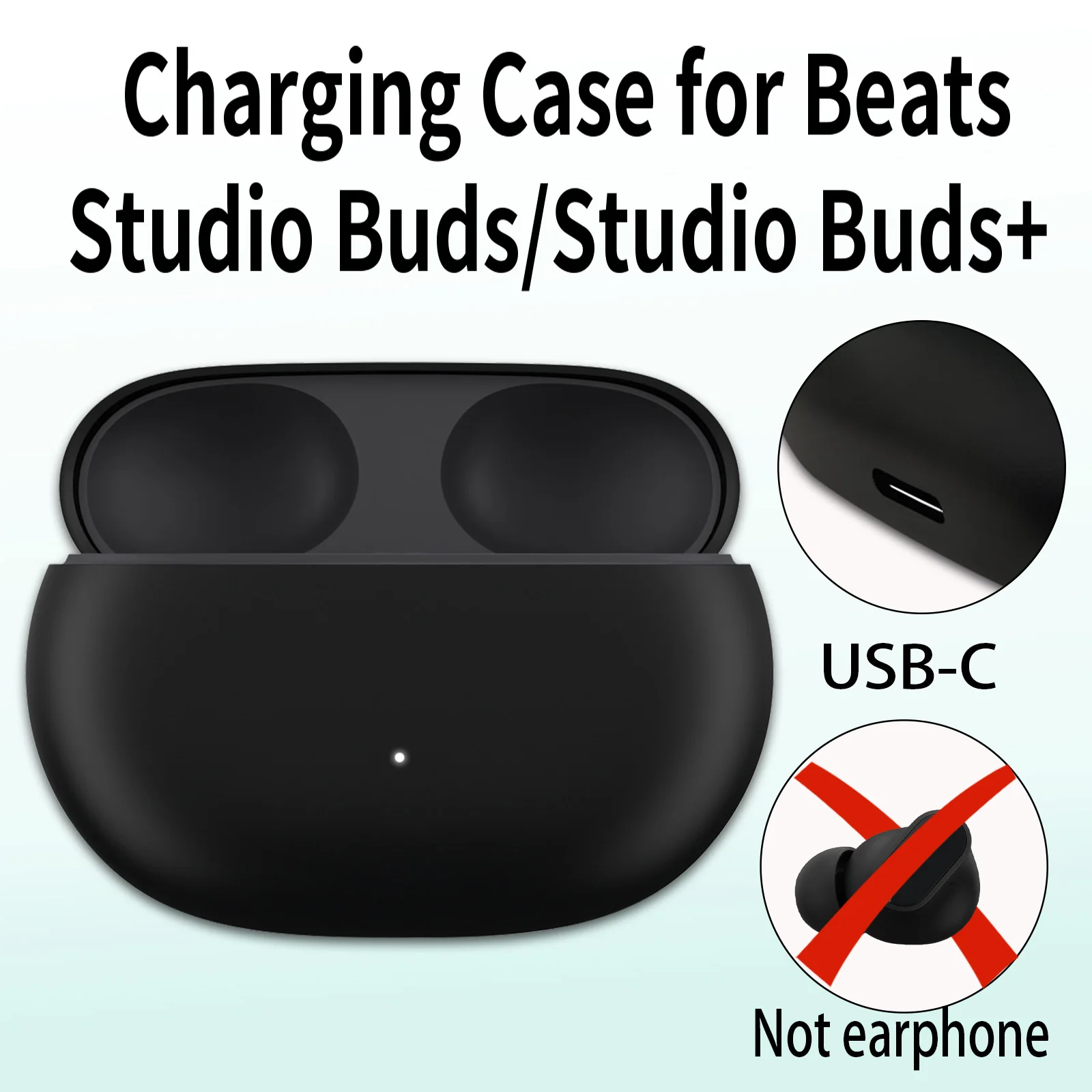 Replacement Wireless Charging Box USB-C Battery For BeatsStudio Buds/Studio Buds+ Charging Case Bluetooth Earphone Accessories