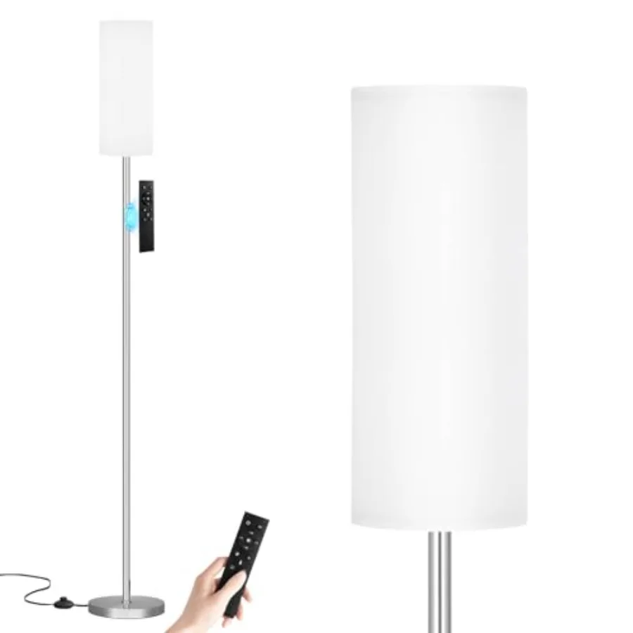 

64'' Floor Lamps for Living Room with Remote Control and Stepless Dimmable Colors Temperature and Brightness 9W Bulb Included W