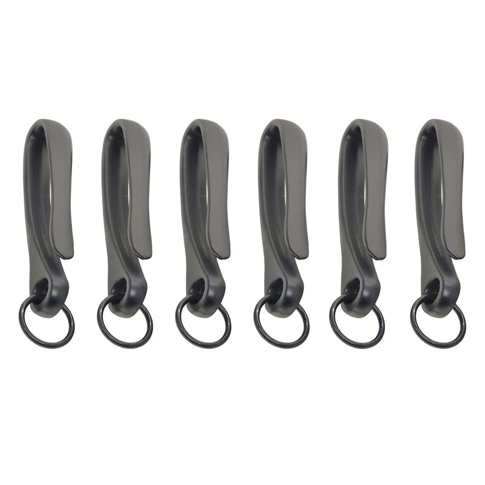 Black Metal Keychain Holder Japanese Fish Hook Wallet Clip Durable Long Chain for Women Men Bag DIY Key Charms