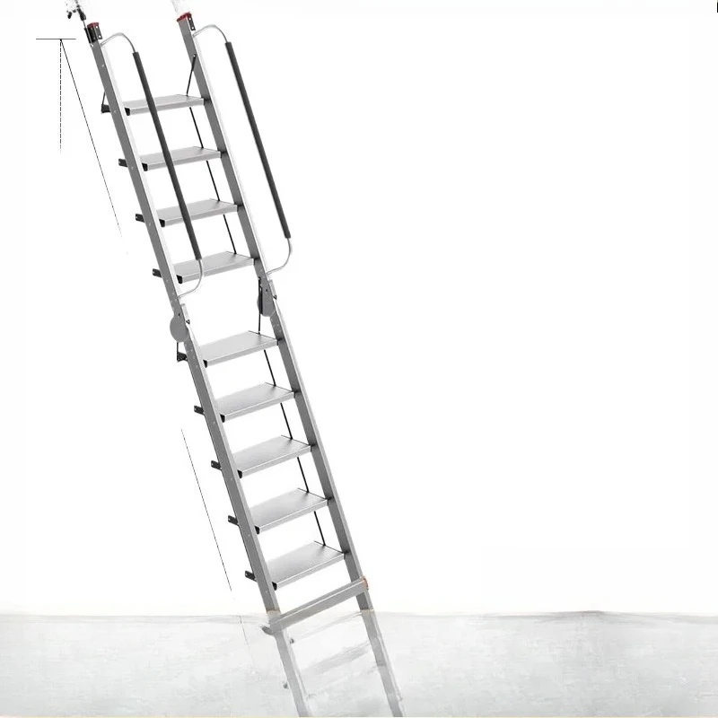 CX indoor and outdoor household aluminum alloy folding ladder multi-functional telescopic engineering ladder