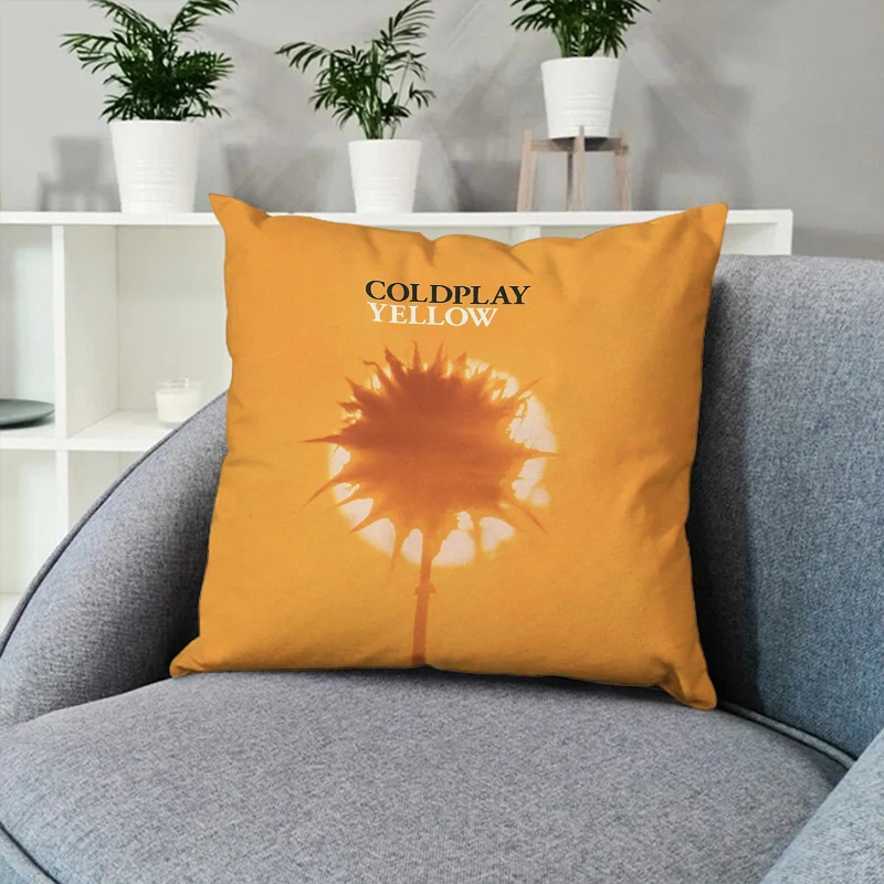Pillow Cases ColdPlay Decorative Pillows Covers Cushions Home Decor Car Decoration Pillowcase 40x40 Cushion Cover 45*45 Sofa Bed