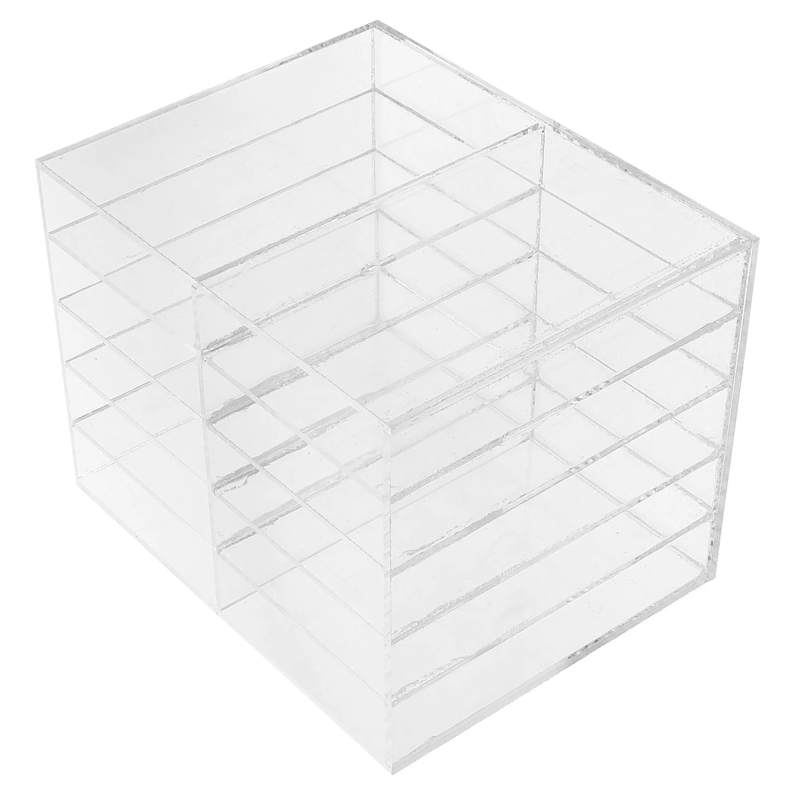 

Solid Color Acrylic Marker Organizer Durable Pen Holder Desk Stand Multifunctional Marker Storage for School Office