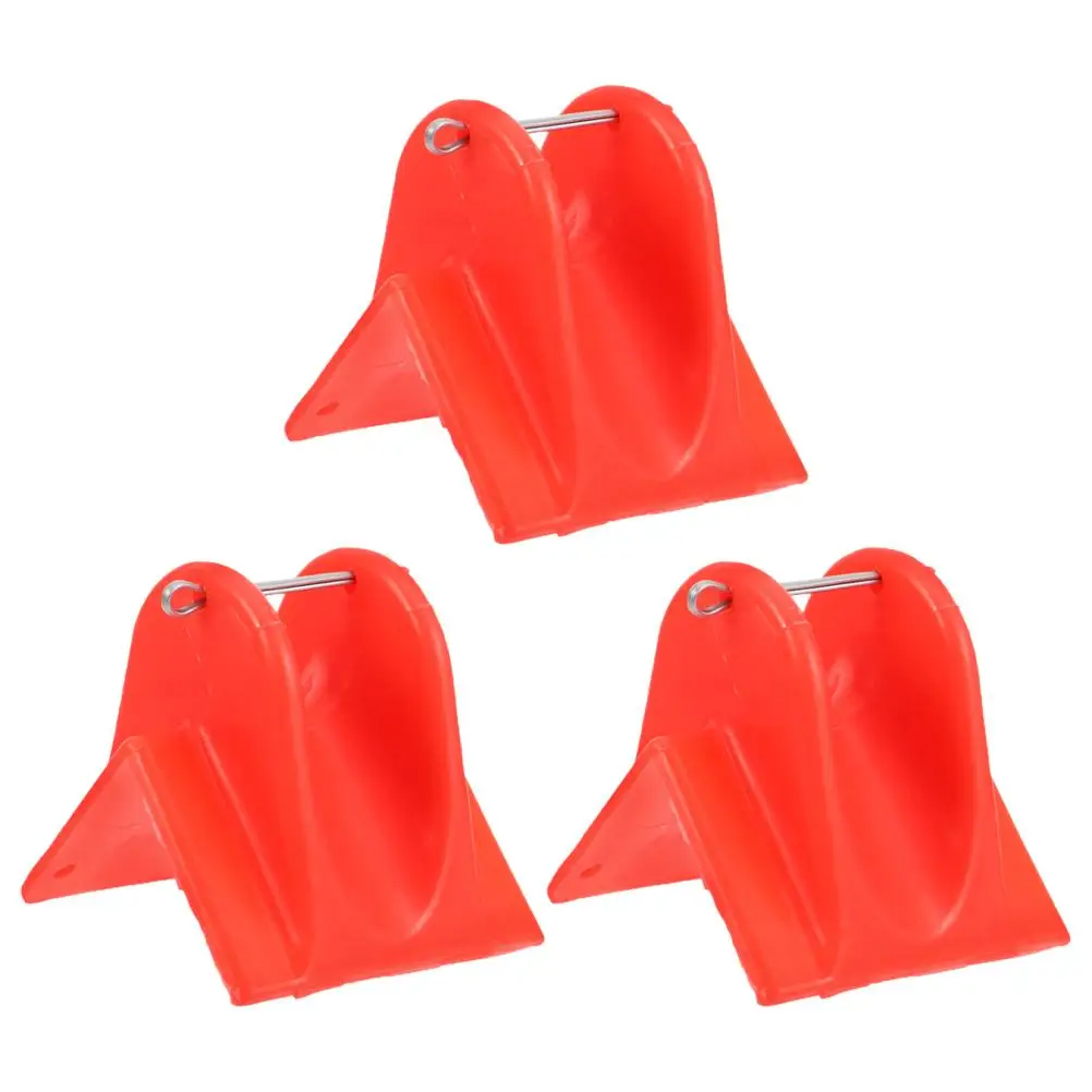 3 Pcs Safety Rope Protective Cover Climbing Mountaineering Portable Red Rope Protector Guard Wear Resistant